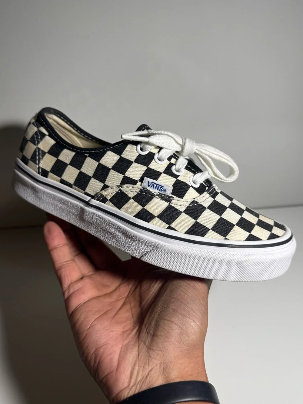 Vans Classic Checkerboard “Golden Coast” Black/Cream Women’s Size 6.5 - Picture 7 of 12